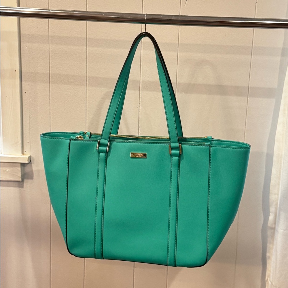 Kate Spade Green Tote Bag with Classic Design